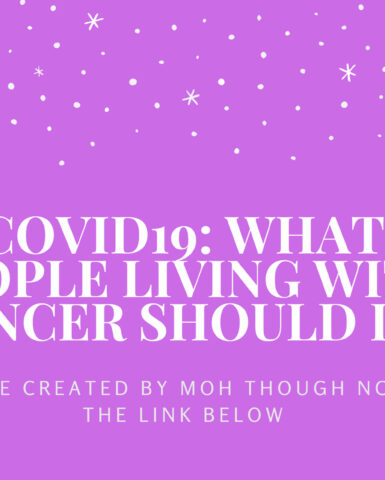 COVID-19: What People Living With Cancer Should Do
