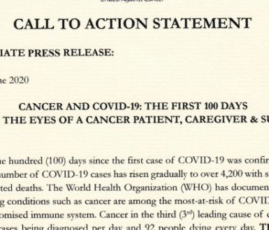 Cancer & COVID-19: The First 100 Days Through The Eyes of a Cancer Patient, Caregiver & Survivor